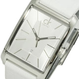 Calvin Klein Window White Dial White Leather Strap Watch for Women - K2M23120 Buy Now By Calvin Klein