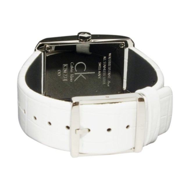 Calvin Klein Window White Dial White Leather Strap Watch for Women - K2M23120 Buy Now By Calvin Klein