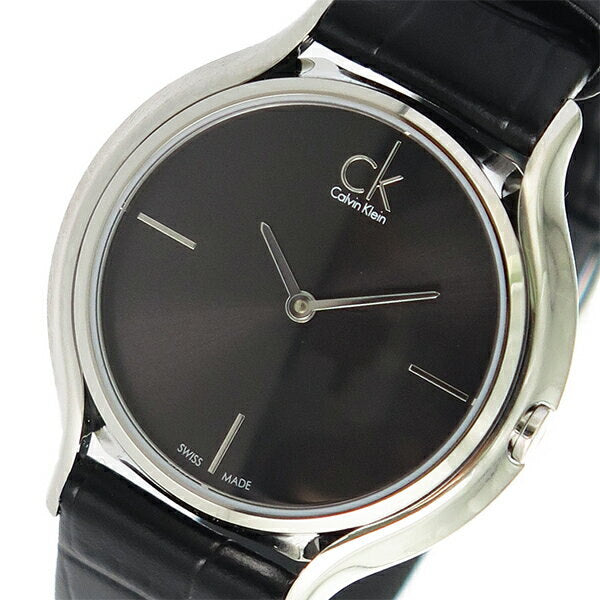 Calvin Klein Skirt Black Dial Black Leather Strap Watch for Women - K2U231C1 Buy Now By Calvin Klein