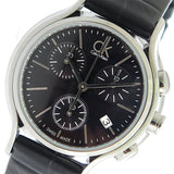 Calvin Klein Skirt Chronograph Black Dial Black Leather Strap Watch for Men - K2U291C1 Buy Now By Calvin Klein