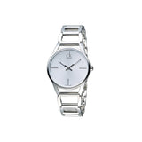 Calvin Klein Stately White Dial Silver Steel Strap Watch for Women - K3G23126 Buy Now By Calvin Klein