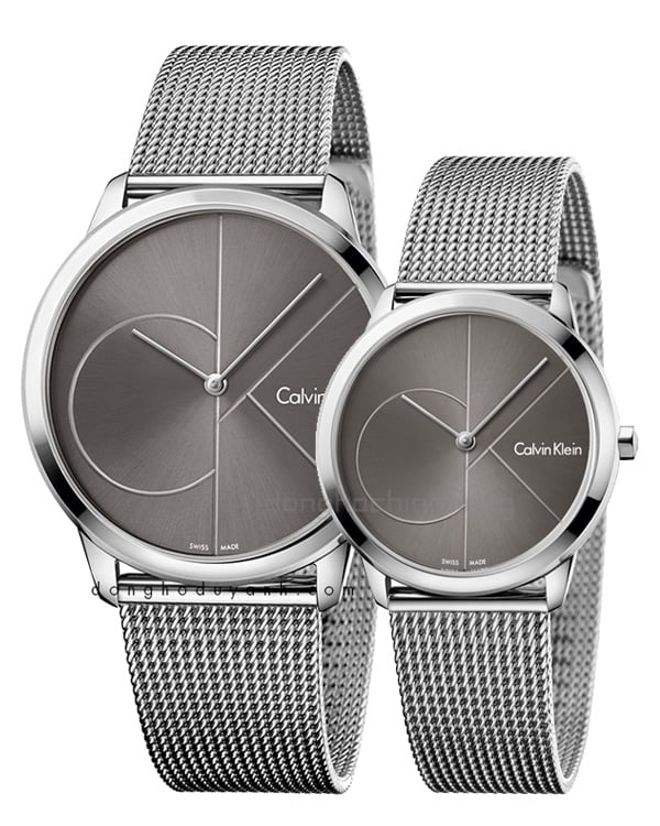 Calvin Klein Minimal Black Dial Silver Mesh Bracelet Watch for Men - K3M21123 Buy Now By Calvin Klein