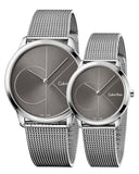 Calvin Klein Minimal Black Dial Silver Mesh Bracelet Watch for Men - K3M21123 Buy Now By Calvin Klein