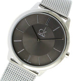 Calvin Klein Minimal Grey Dial Silver Mesh Bracelet Watch for Men - K3M21124 Buy Now By Calvin Klein