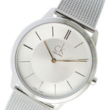 Calvin Klein Minimal Silver Dial Silver Mesh Bracelet Watch for Men - K3M21126 Buy Now By Calvin Klein