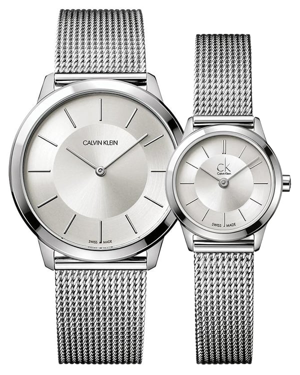 Calvin Klein Minimal Silver Dial Silver Mesh Bracelet Watch for Men - K3M21126 Buy Now By Calvin Klein