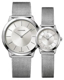 Calvin Klein Minimal Silver Dial Silver Mesh Bracelet Watch for Men - K3M21126 Buy Now By Calvin Klein