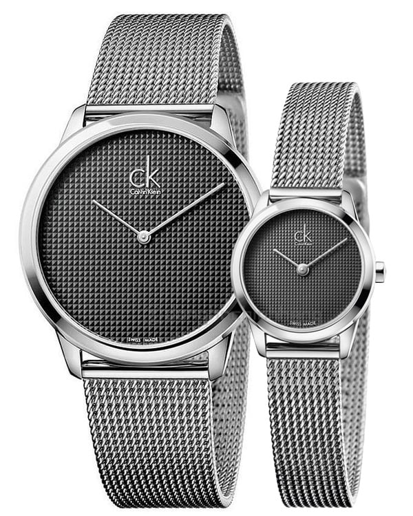 Calvin Klein Minimal Grey Dial Silver Mesh Bracelet Watch for Women - K3M2312X Buy Now By Calvin Klein