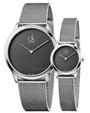 Calvin Klein Minimal Grey Dial Silver Mesh Bracelet Watch for Women - K3M2312X Buy Now By Calvin Klein