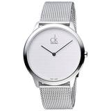 Calvin Klein Minimal White Dial Silver Mesh Bracelet Watch for Men - K3M2112Y Buy Now By Calvin Klein