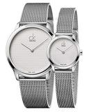 Calvin Klein Minimal White Dial Silver Mesh Bracelet Watch for Men - K3M2112Y Buy Now By Calvin Klein