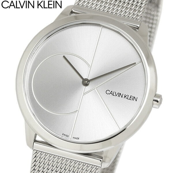 Calvin Klein Minimal Silver Dial Silver Mesh Bracelet Watch for Men - K3M2112Z Buy Now By Calvin Klein