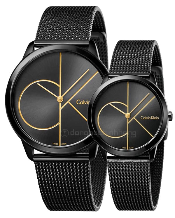 Calvin Klein Minimal Black Dial Black Mesh Bracelet Watch for Women - K3M224X1 Buy Now By Calvin Klein