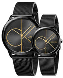 Calvin Klein Minimal Black Dial Black Mesh Bracelet Watch for Men - K3M214X1 Buy Now By Calvin Klein