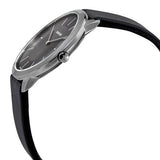 Calvin Klein Minimal Black Dial Black Leather Strap Watch for Men - K3M211C4 Buy Now By Calvin Klein