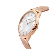 Calvin Klein Minimal White Dial Rose Gold Mesh Bracelet Watch for Men - K3M21626 Buy Now By Calvin Klein