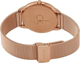 Calvin Klein Minimal Black Dial Rose Gold Mesh Bracelet Watch for Men - K3M2162Y Buy Now By Calvin Klein