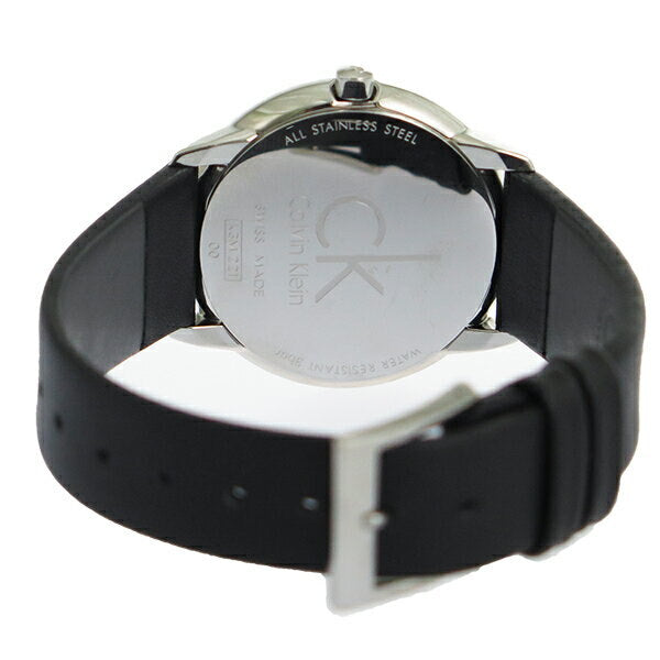 Calvin Klein Minimal Silver Dial Black Leather Strap Watch for Women - K3M221C6 Buy Now By Calvin Klein