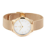 Calvin Klein Minimal White Dial Rose Gold Mesh Bracelet Watch for Women - K3M22626 Buy Now By Calvin Klein