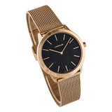 Calvin Klein Minimal Black Dial Rose Gold Mesh Bracelet Watch for Women - K3M2262Y Buy Now By Calvin Klein