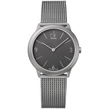 Calvin Klein Minimal Grey Dial Silver Mesh Bracelet Watch for Men - K3M52154 Buy Now By Calvin Klein