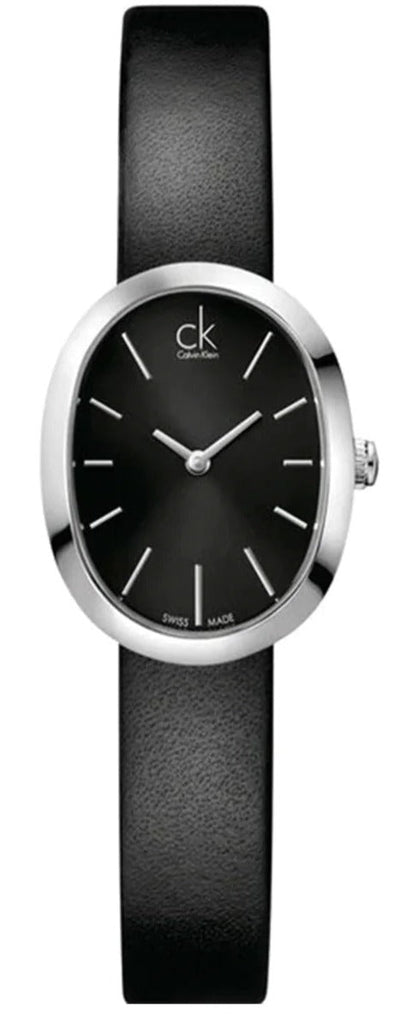 Calvin Klein Incentive Black Dial Black Rubber Strap Watch for Women - K3P231C1 Buy Now By Calvin Klein