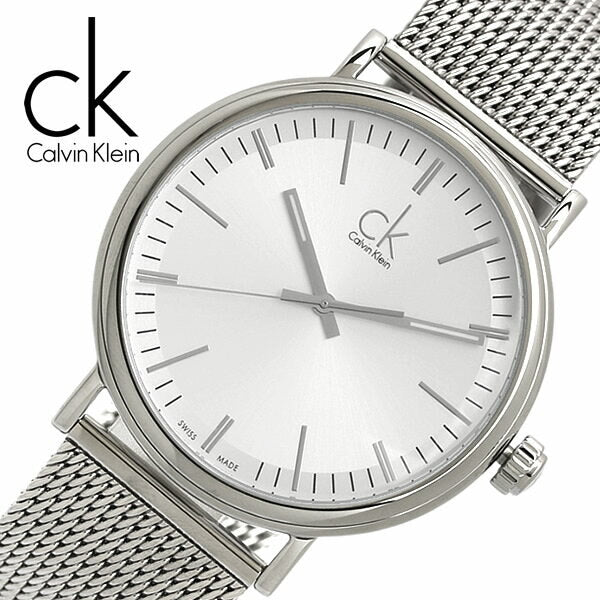 Calvin Klein Surround Silver Dial Silver Mesh Bracelet Watch for Men - K3W21126 Buy Now By Calvin Klein