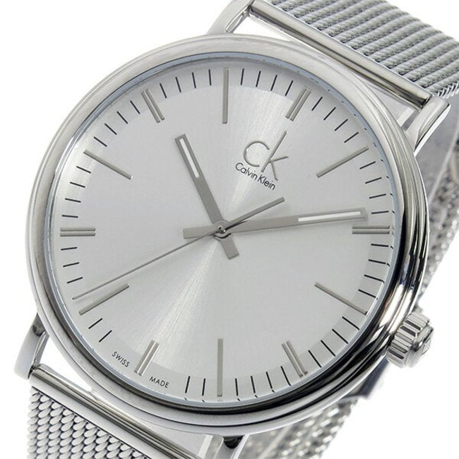 Calvin Klein Surround Silver Dial Silver Mesh Bracelet Watch for Men - K3W21126 Buy Now By Calvin Klein