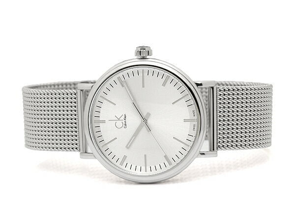 Calvin Klein Surround Silver Dial Silver Mesh Bracelet Watch for Men - K3W21126 Buy Now By Calvin Klein