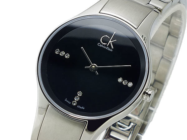 Calvin Klein Simplicity Diamonds Black Dial Silver Steel Strap Watch for Women - K4323102 Buy Now By Calvin Klein