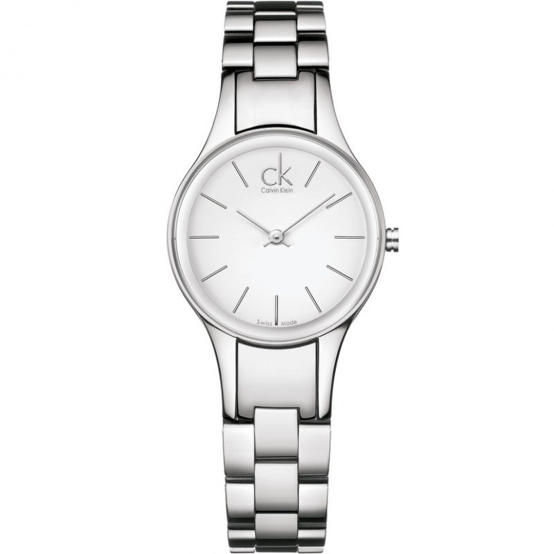 Calvin Klein Simplicity White Dial Silver Steel Strap Watch for Women - K4323126 Buy Now By Calvin Klein