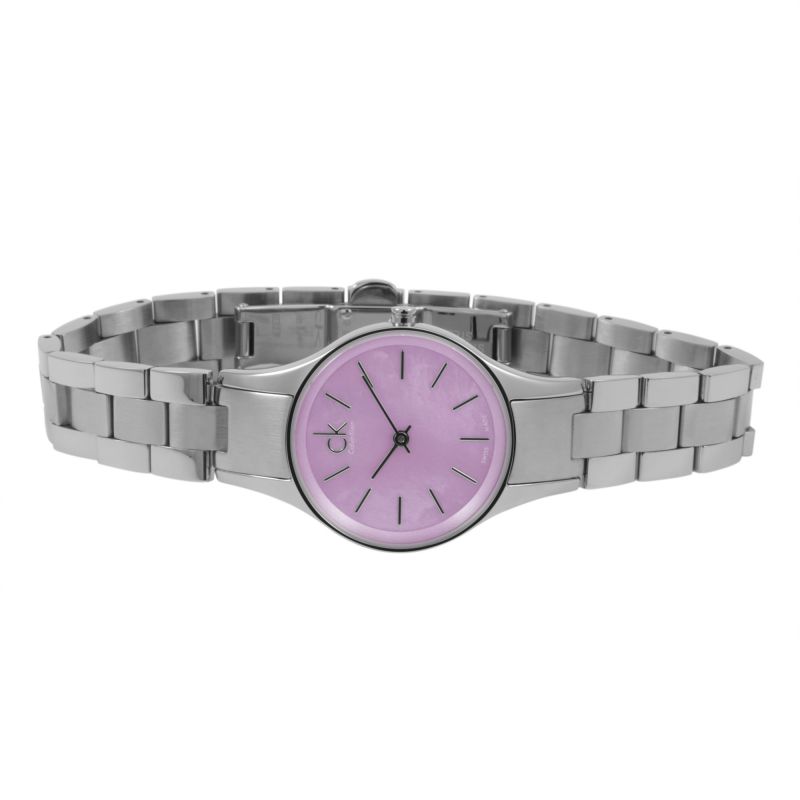 Calvin Klein Simplicity Pink Dial Silver Steel Strap Watch for Women - K432314E Buy Now By Calvin Klein