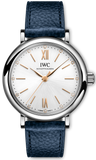 IWC Portofino Automatic Silver Dial Blue Leather Strap Watch for Women - IW357411 Buy Now By IWC
