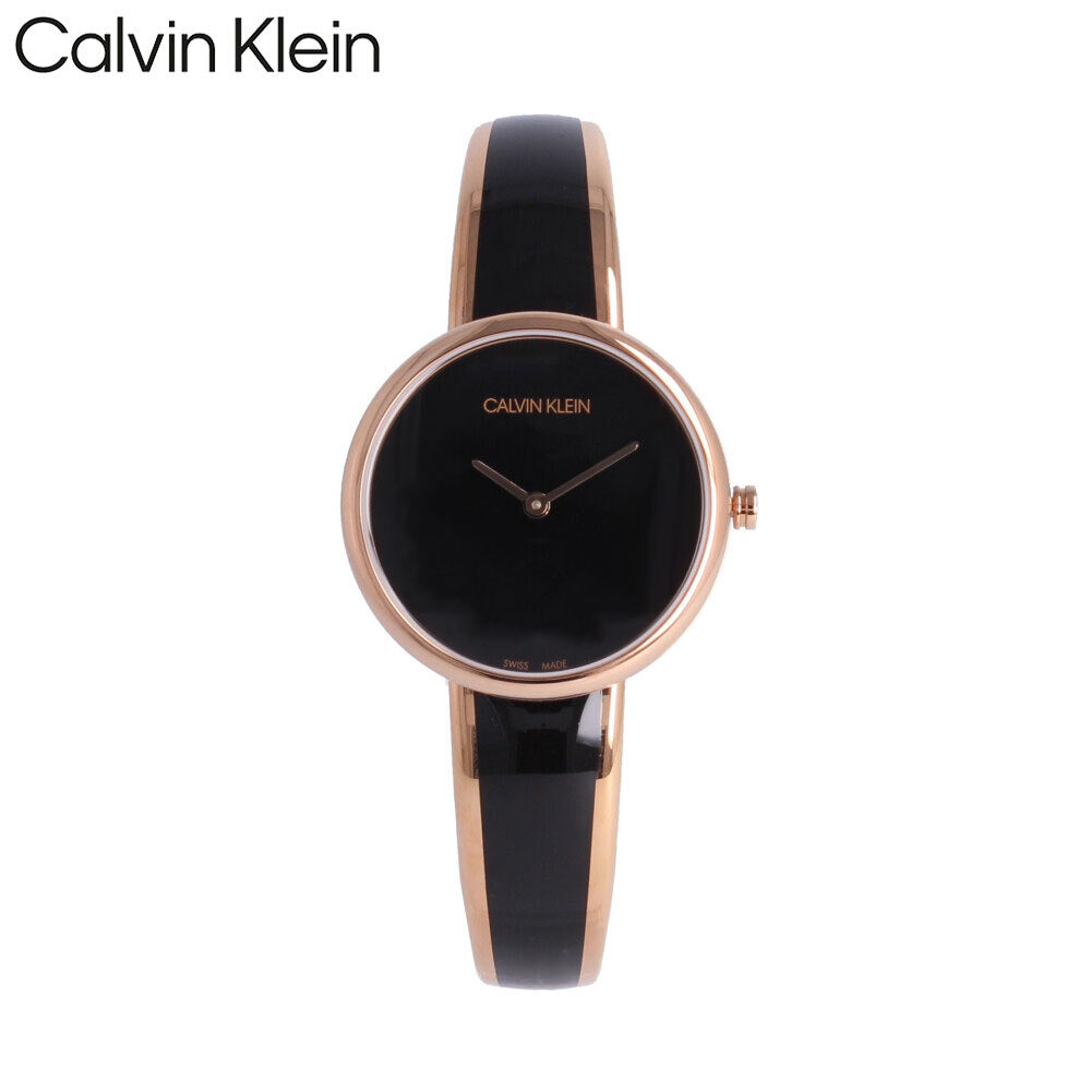 Calvin Klein Seduce Black Dial Two Tone Steel Strap Watch for Women - K4E2N611 Buy Now By Calvin Klein
