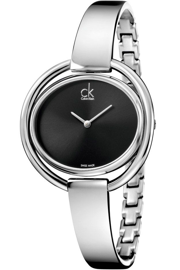 Calvin Klein Impetuous Black Dial Silver Steel Strap Watch for Women - K4F2N111 Buy Now By Calvin Klein