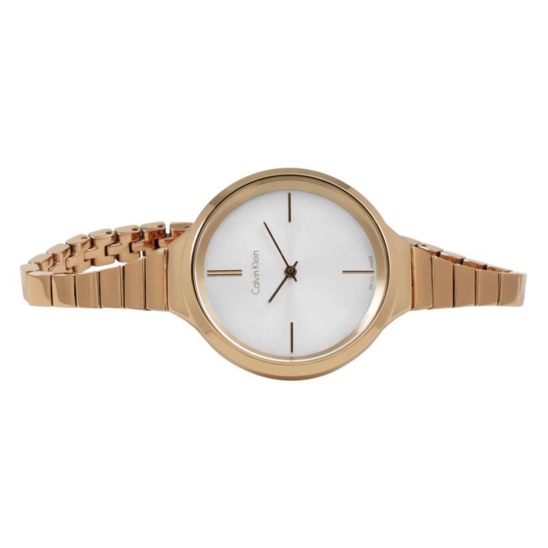 Calvin Klein Lively White Dial Rose Gold Steel Strap Watch for Women - K4U23626 Buy Now By Calvin Klein