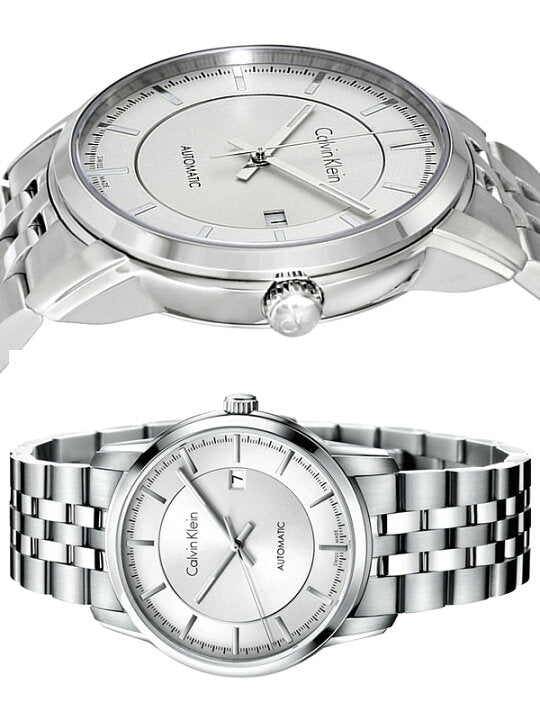Calvin Klein Infinity Automatic Silver Dial Silver Steel Strap Watch for Men - K5S34146 Buy Now By Calvin Klein