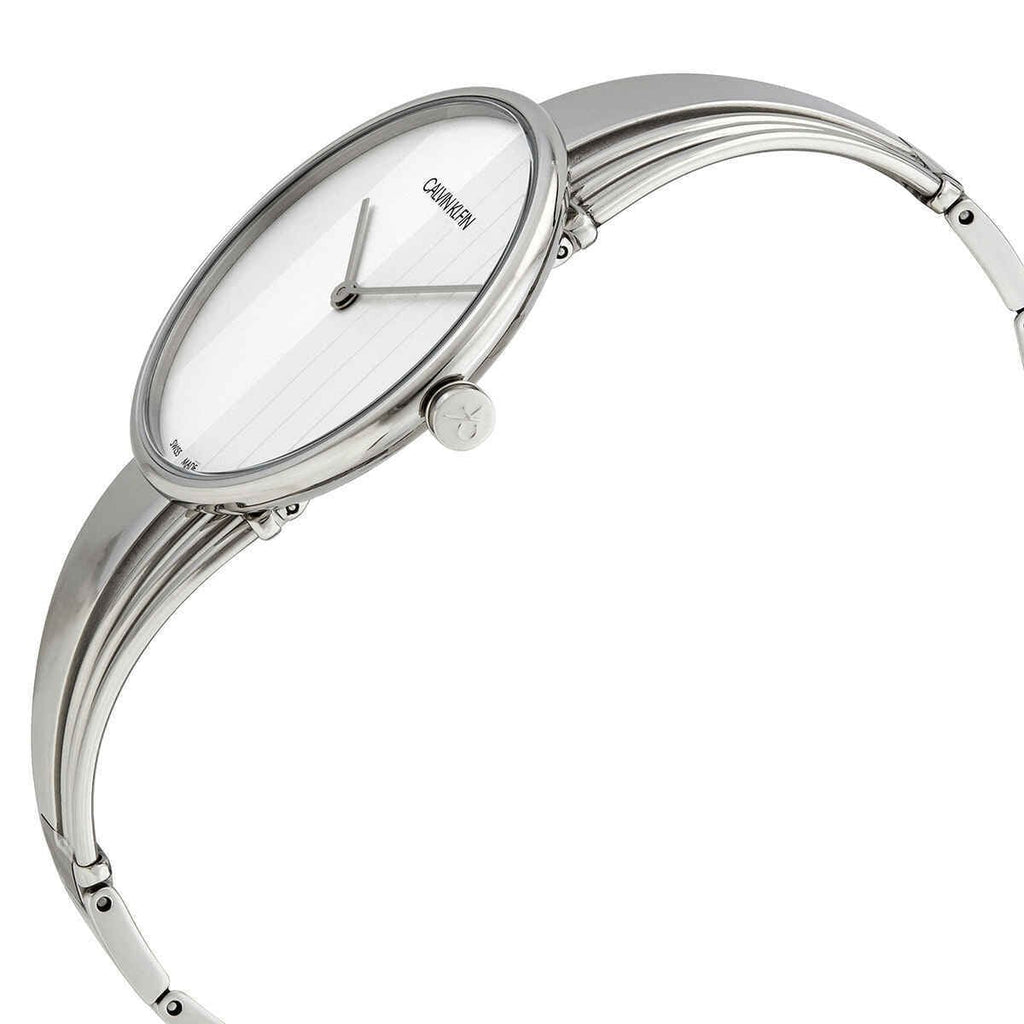 Calvin Klein Drift Silver Dial Silver Steel Strap Watch for Women - K6S2N116 Buy Now By Calvin Klein