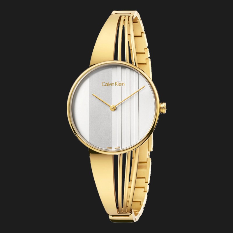 Calvin Klein Drift Silver Dial Gold Steel Strap Watch for Women - K6S2N516 Buy Now By Calvin Klein