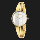 Calvin Klein Drift Silver Dial Gold Steel Strap Watch for Women - K6S2N516 Buy Now By Calvin Klein