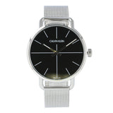 Calvin Klein Even Black Dial Silver Mesh Bracelet Watch for Women - K7B21121 Buy Now By Calvin Klein