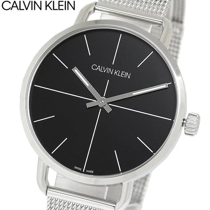 Calvin Klein Even Black Dial Silver Mesh Bracelet Watch for Women - K7B21121 Buy Now By Calvin Klein