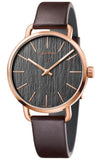 Calvin Klein Even Grey Dial Brown Leather Strap Watch for Women - K7B236G3 Buy Now By Calvin Klein