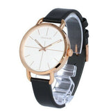 Calvin Klein Even White Dial Black Leather Strap Watch for Women - K7B236C6 Buy Now By Calvin Klein