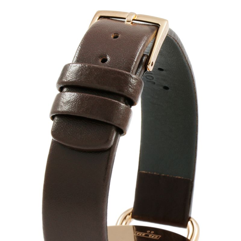 Calvin Klein Even White Dial Brown Leather Strap Watch for Women - K7B236G6 Buy Now By Calvin Klein