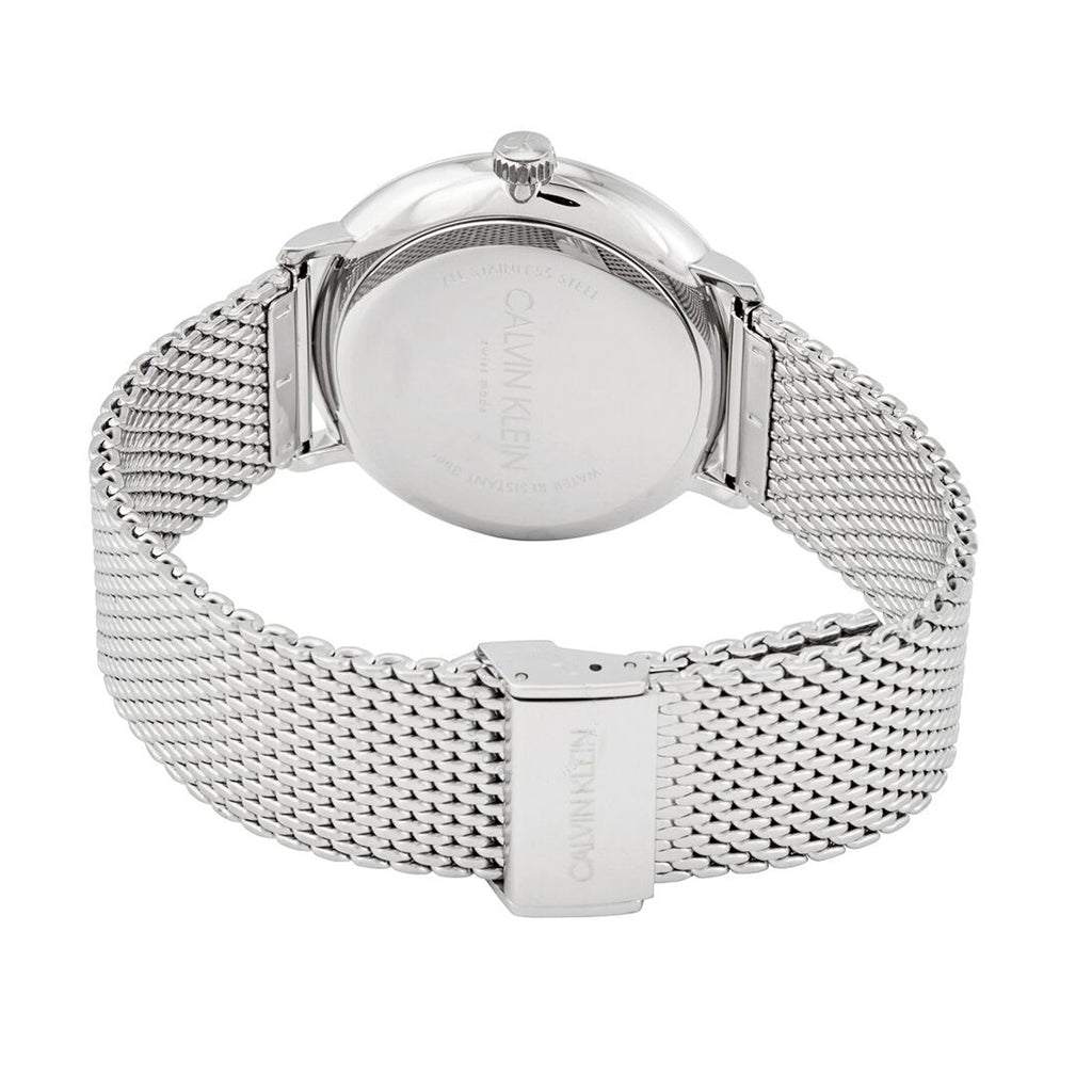 Calvin Klein White Dial Silver Mesh Bracelet Watch for Women - K8M21126 Buy Now By Calvin Klein