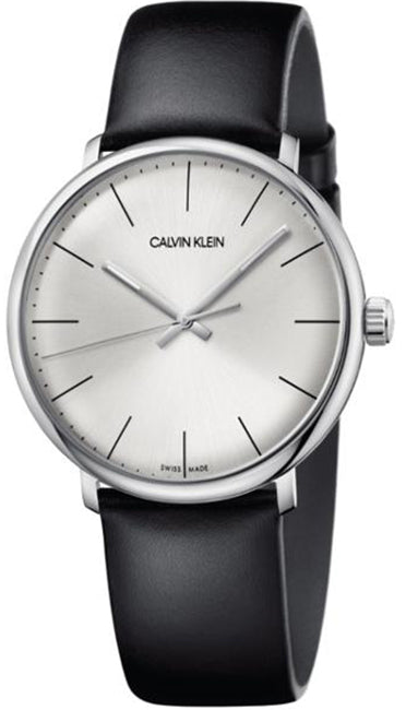 Calvin Klein High Noon Quartz White Dial Black Leather Strap Watch for Men - K8M211C6 Buy Now By Calvin Klein