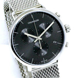Calvin Klein High Noon Chronograph Black Dial Silver Mesh Bracelet Watch for Men - K8M27121 Buy Now By Calvin Klein