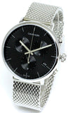 Calvin Klein High Noon Chronograph Black Dial Silver Mesh Bracelet Watch for Men - K8M27121 Buy Now By Calvin Klein