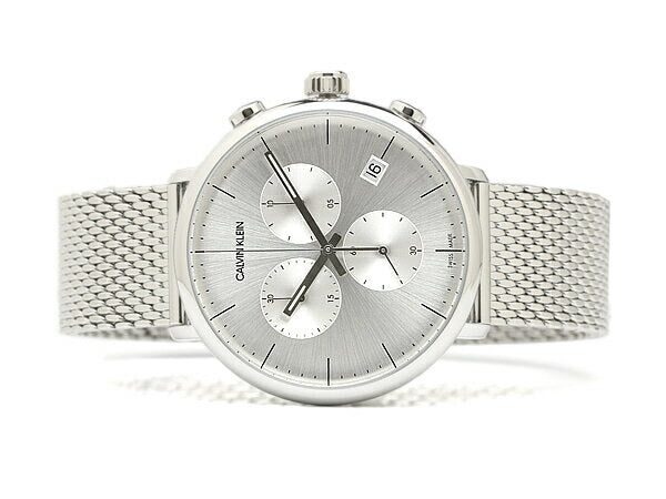 Calvin Klein High Noon Silver Dial Silver Mesh Bracelet Watch for Men - K8M27126 Buy Now By Calvin Klein